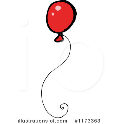Red Balloon Clipart #1173363 by lineartestpilot