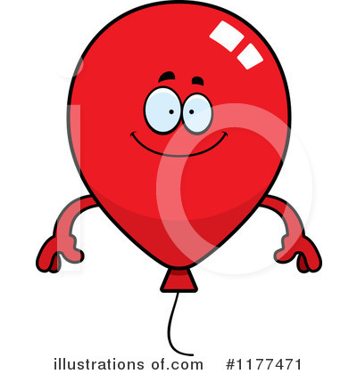Party Balloon Clipart #1177471 by Cory Thoman