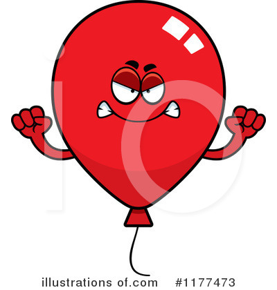Party Balloon Character Clipart #1177473 by Cory Thoman