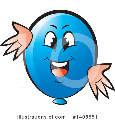 Royalty-Free (RF) Balloon Clipart Illustration by Lal Perera - Stock Sample #1408551