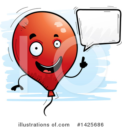 Party Balloon Clipart #1425686 by Cory Thoman