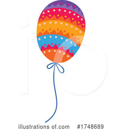 Party Balloons Clipart #1748689 by Vector Tradition SM