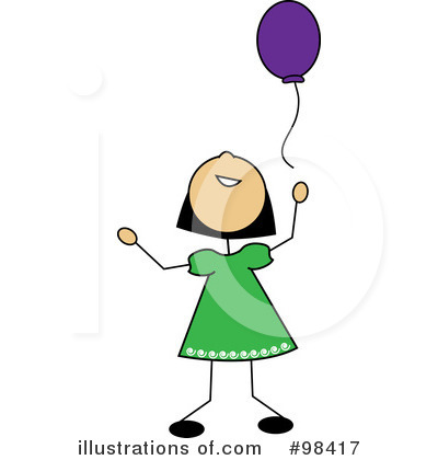 Royalty-Free (RF) Balloon Clipart Illustration by Pams Clipart - Stock Sample #98417