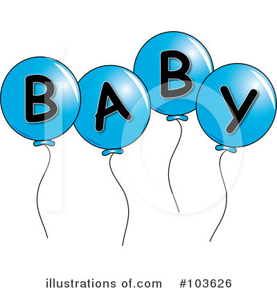 Royalty-Free (RF) Balloons Clipart Illustration by Pams Clipart - Stock Sample #103626