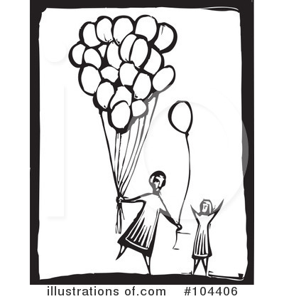 Royalty-Free (RF) Balloons Clipart Illustration by xunantunich - Stock Sample #104406