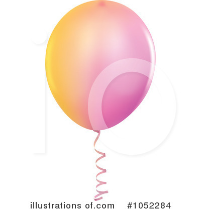 Pink Party Balloon Clipart #1052284 by dero
