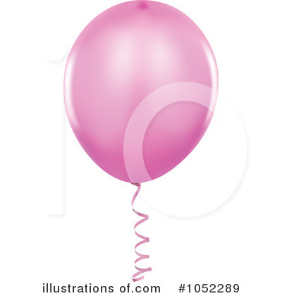 Pink Party Balloon Clipart #1052289 by dero