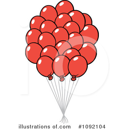 Royalty-Free (RF) Balloons Clipart Illustration by Johnny Sajem - Stock Sample #1092104