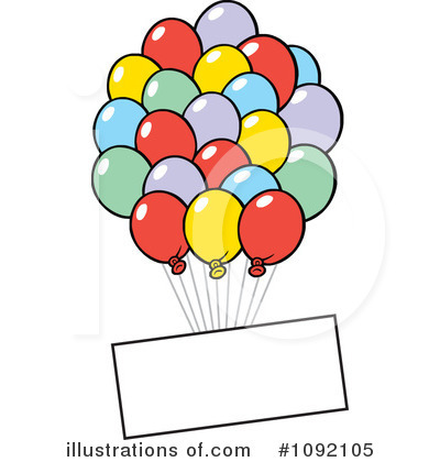 Royalty-Free (RF) Balloons Clipart Illustration by Johnny Sajem - Stock Sample #1092105