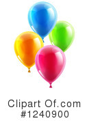 Balloons Clipart #1240900 by AtStockIllustration