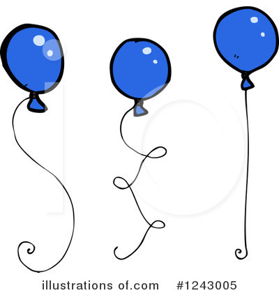 Royalty-Free (RF) Balloons Clipart Illustration by lineartestpilot - Stock Sample #1243005
