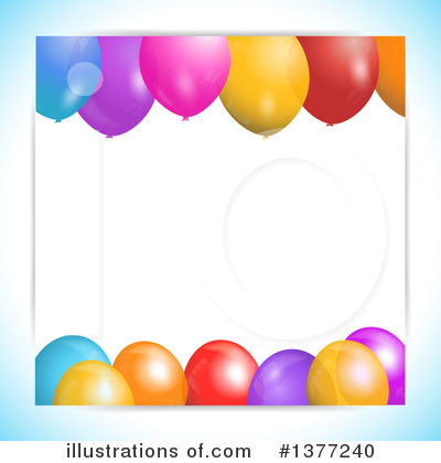 Party Balloons Clipart #1377240 by elaineitalia