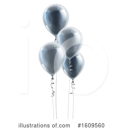 Party Balloons Clipart #1609560 by AtStockIllustration