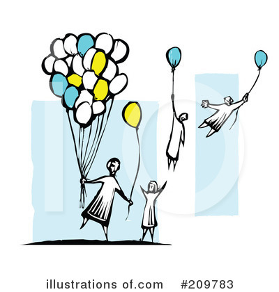 Royalty-Free (RF) Balloons Clipart Illustration by xunantunich - Stock Sample #209783
