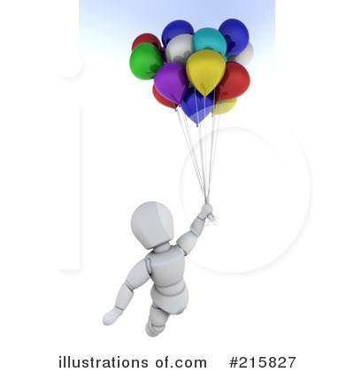Royalty-Free (RF) Balloons Clipart Illustration by KJ Pargeter - Stock Sample #215827