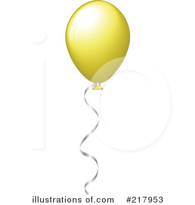 Royalty-Free (RF) Balloons Clipart Illustration by KJ Pargeter - Stock Sample #217953