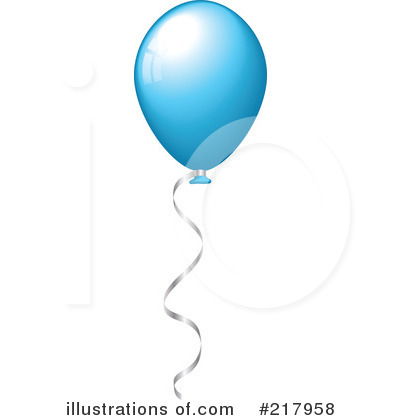 Royalty-Free (RF) Balloons Clipart Illustration by KJ Pargeter - Stock Sample #217958