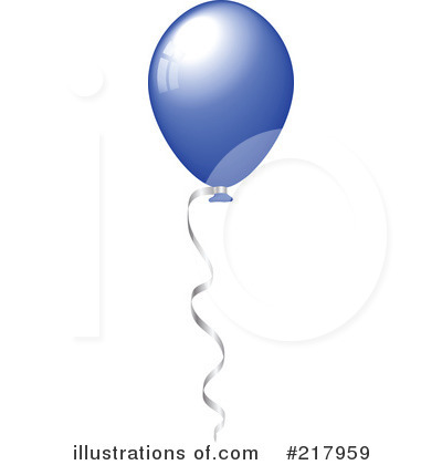 Royalty-Free (RF) Balloons Clipart Illustration by KJ Pargeter - Stock Sample #217959