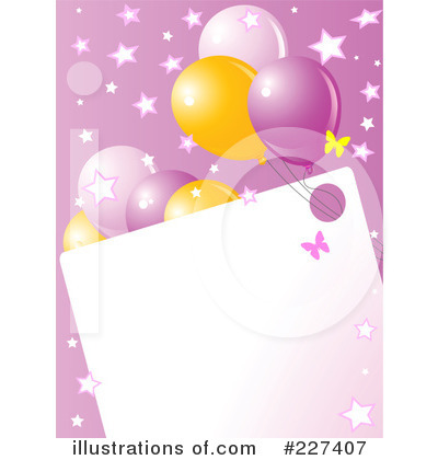 Royalty-Free (RF) Balloons Clipart Illustration by Pushkin - Stock Sample #227407