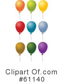 Balloons Clipart #61140 by Kheng Guan Toh