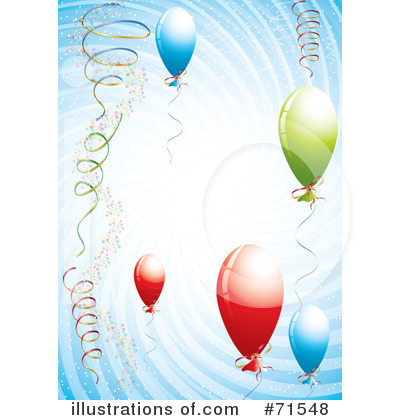 Royalty-Free (RF) Balloons Clipart Illustration by MilsiArt - Stock Sample #71548