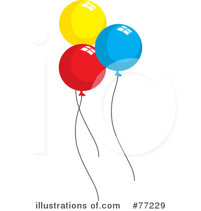 Royalty-Free (RF) Balloons Clipart Illustration by Rosie Piter - Stock Sample #77229