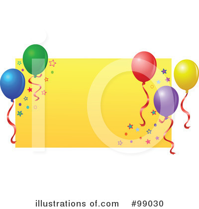 Royalty-Free (RF) Balloons Clipart Illustration by yayayoyo - Stock Sample #99030