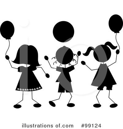 Royalty-Free (RF) Balloons Clipart Illustration by Pams Clipart - Stock Sample #99124