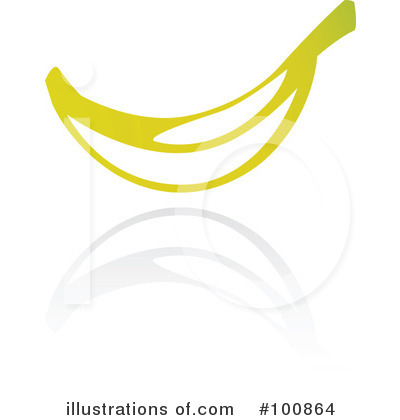 Royalty-Free (RF) Banana Clipart Illustration by cidepix - Stock Sample #100864