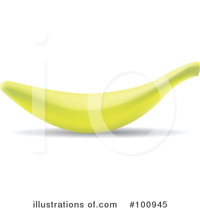 Royalty-Free (RF) Banana Clipart Illustration by cidepix - Stock Sample #100945
