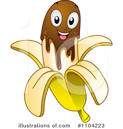 Royalty-Free (RF) Banana Clipart Illustration by BNP Design Studio - Stock Sample #1104223