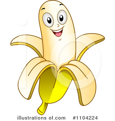 Royalty-Free (RF) Banana Clipart Illustration by BNP Design Studio - Stock Sample #1104224