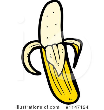 Royalty-Free (RF) Banana Clipart Illustration by lineartestpilot - Stock Sample #1147124