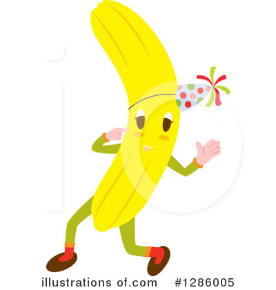 Royalty-Free (RF) Banana Clipart Illustration by Cherie Reve - Stock Sample #1286005