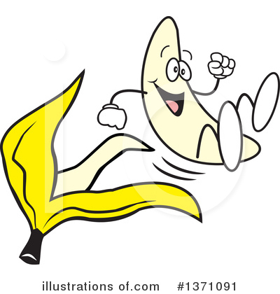 Banana Peel Clipart #1371091 by Johnny Sajem