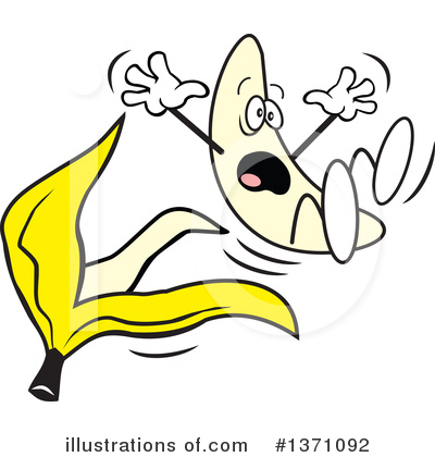 Royalty-Free (RF) Banana Clipart Illustration by Johnny Sajem - Stock Sample #1371092