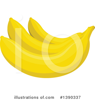 Banana Clipart #1390337 by Vector Tradition SM