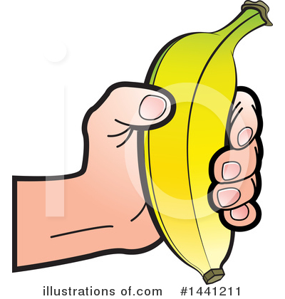 Royalty-Free (RF) Banana Clipart Illustration by Lal Perera - Stock Sample #1441211