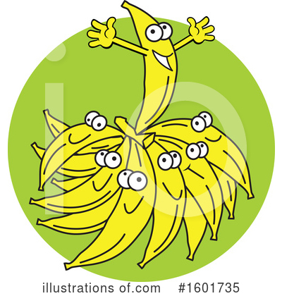 Royalty-Free (RF) Banana Clipart Illustration by Johnny Sajem - Stock Sample #1601735
