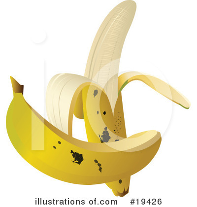 Royalty-Free (RF) Banana Clipart Illustration by Vitmary Rodriguez - Stock Sample #19426