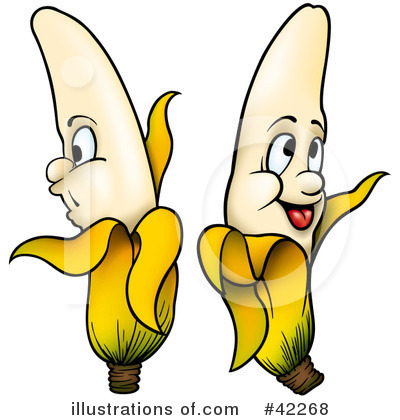 Royalty-Free (RF) Banana Clipart Illustration by dero - Stock Sample #42268