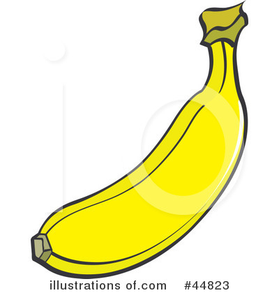 Royalty-Free (RF) Banana Clipart Illustration by Lal Perera - Stock Sample #44823