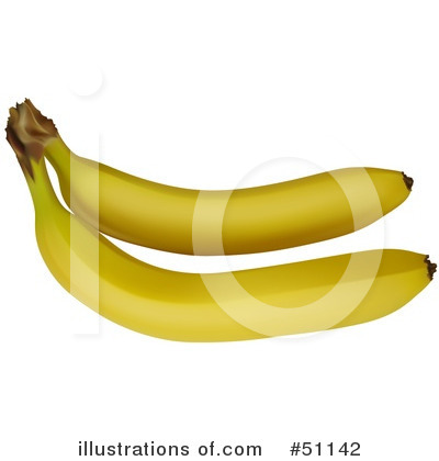 Royalty-Free (RF) Banana Clipart Illustration by dero - Stock Sample #51142
