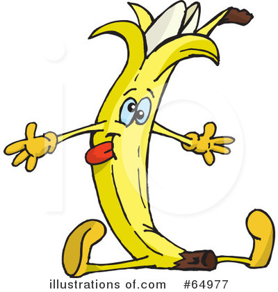 Banana Clipart #64977 by Dennis Holmes Designs