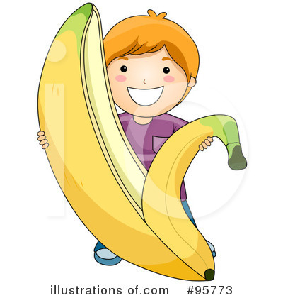 Royalty-Free (RF) Banana Clipart Illustration by BNP Design Studio - Stock Sample #95773
