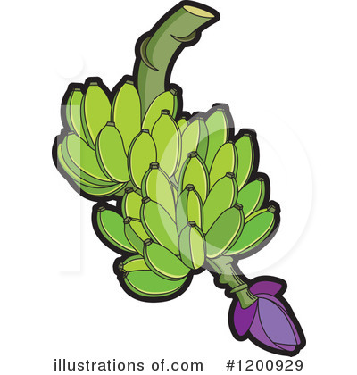 Royalty-Free (RF) Bananas Clipart Illustration by Lal Perera - Stock Sample #1200929