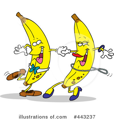 Royalty-Free (RF) Bananas Clipart Illustration by toonaday - Stock Sample #443237