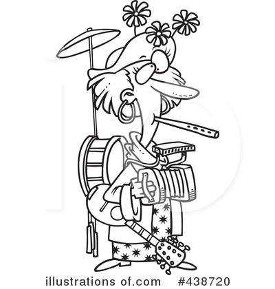 Royalty-Free (RF) Band Clipart Illustration by toonaday - Stock Sample #438720