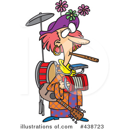 Royalty-Free (RF) Band Clipart Illustration by toonaday - Stock Sample #438723