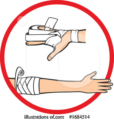 Royalty-Free (RF) Bandaging Clipart Illustration by Vector Tradition SM - Stock Sample #1684514
